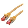 Image de Roline - Cordon de raccordement - RJ-45 (M) pour RJ-45 (M) - 50 cm - SFTP PiMF - CAT 6 - sans halogène moulé bloqué - jaune