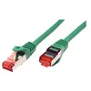 Image de Roline - Cordon de raccordement - RJ-45 (M) pour RJ-45 (M) - 5 m - SFTP, PiMF - CAT 6 - sans halogène, moulé, bloqué - vert