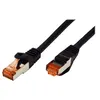 Image de Roline - Cordon de raccordement - RJ-45 (M) pour RJ-45 (M) - 1.5 m - SFTP, PiMF - CAT 6 - sans halogène, moulé, bloqué - noir