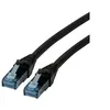 Image de Roline - Cordon de raccordement - RJ-45 (M) pour RJ-45 (M) - 50 cm - UTP - CAT 6a - sans halogène, moulé, bloqué - noir