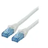Image de Roline - Cordon de raccordement - RJ-45 (M) pour RJ-45 (M) - 30 cm - UTP - CAT 6a - sans halogène, moulé, bloqué - blanc