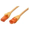 Image de Roline - Cordon de raccordement - RJ-45 (M) pour RJ-45 (M) - 30 cm - UTP - CAT 6 - sans halogène, moulé, bloqué - jaune