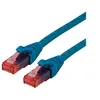 Image de Roline - Cordon de raccordement - RJ-45 (M) pour RJ-45 (M) - 50 cm - UTP - CAT 6 - sans halogène moulé bloqué - bleu