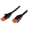 Image de Roline - Cordon de raccordement - RJ-45 (M) pour RJ-45 (M) - 50 cm - UTP - CAT 6 - sans halogène, moulé, bloqué - noir