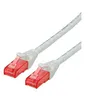 Image de Roline - Cordon de raccordement - RJ-45 (M) pour RJ-45 (M) - 50 cm - UTP - CAT 6 - sans halogène, moulé, bloqué - blanc