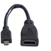 Image de VALUE High Speed - Câble HDMI avec Ethernet - 19 pin micro HDMI Type D mâle pour HDMI femelle - 15 cm - blindé - noir