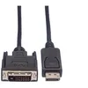 Image de Roline - Câble adaptateur - liaison double - DisplayPort (M) pour DVI-D (M) - DisplayPort 1.1 - 1.5 m - vis moletées - noir