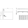Image de LAUFEN Pro Receveur de douche rectangulaire, Ã©vacuation sur le petit cÃ´tÃ©, H2109520000001
