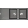Image de Franke Évier de synthèse Maris Fragranit - à encastrer - 2 cuves + égouttoir - coloris onyx - MRG621 FRANKE