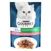 Image de Lot Gourmet Perle 26 x 85 g pour chat - Les aiguillettes de truite, épinards