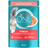Image de lot PURINA ONE pour chat - 13 x 85 g Sterilised saumon, carottes