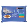 Image de 4x85 g Purina ONE Sensitive poulet et thon nourriture pour chat humide