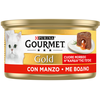 Image de 24 x 85 g Gourmet Gold Coeur fondant Boeuf Nourriture humide pour chat