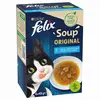 Image de 6x48g Felix Soup Time Original,sélection de poissons - Pâtée pour chat