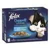 Image de Felix Tendres Effilés Délicieux duos en gelée 12 x 85 g pour chat - colin & saumon, saumon & sardine, hareng & truite, truite & maquereau