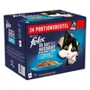 Image de 24x85g Felix Tendres Effilés en gelée sélection au poisson - Pâtée pour chat