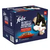 Image de 24x85g Felix Tendres Effilés en gelée sélection à la viande - Pâtée pour chat