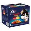 Image de 24x85g Felix Tendres Effilés Délicieux duos en gelée sélection à la viande - Pâtée pour chat