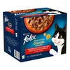 Image de 24x85g Felix Sensations Sauce Surprise sélection à la viande - Pâtée pour chat