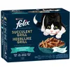 Image de 12x80g Felix Succulent Grill SÃ©lection De La Mer - PÃ¢tÃ©e Pour Chat