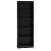 Image de FLORENCE - BibliothÃ¨que contemporaine 5 niches salon/bureau/chambre 30x40x182 - Meuble de rangement multifonctionnel livres dÃ¨co - noir