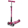 Image de Micro Trottinette Maxi Micro Deluxe Pliable Led - Baie Rouge