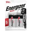 Image de Piles Alcalines Energizer Max 9V. pack de 2