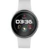 Image de MyKronoz MyKronoz ZeRound2 - 45 mm - argent - montre intelligente avec bande - silicone - blanc - affichage 1.22" - 256 Mo - Bluetooth - 57 g
