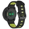 Image de MyKronoz MyKronoz ZeRound2HR Premium - 45 mm - noir brossé - montre intelligente avec sangle - silicone - noir/jaune - affichage 1.22" - 256 Mo - Bluetooth - 53 g
