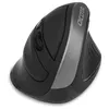 Image de DICOTA Relax - Souris - ergonomique - pour droitiers - 5 boutons - sans fil - récepteur sans fil USB - noir