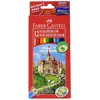 Image de Faber-Castell Faber-Castell Etui De 12 Crayons De Couleur Castle Héxagonaux Assortis Avec Taille-Crayons