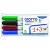 Image de GIOTTO Etui de 4 marqueurs Tableau blanc Pte Moyenne Ogive Assorties