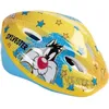 Image de Casque De Velo Tataway Casque VÃ©lo Enfant Fille Looney Tunes Tweety Sylvester 52-56 Cm Bleu Jaune SÃ©curitÃ© Protection