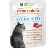 Image de Almo Nature HFC Sterilised 6 x 50 g pour chat - poulet et thon