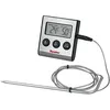 Image de Metaltex thermomètre digital de cuisine avec sonde et minuteur, acier inoxydable, gris, 20 x 20 x 6 cm
