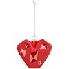 Image de Alessi - Boule Coeur- Amore Al Cubo - Verre soufflÃ©  - Rouge