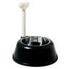 Image de Alessi Lupita Ammi02 B - Gamelle Design Pour Chien En RÃ©sine Thermoplastique Et Acier Inoxydable 18 10 Noir