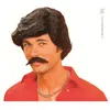 Image de Perruque Play Boy Avec Moustaches Noires - Noir