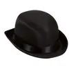 Image de Chapeau Melon Satin Noir Luxe