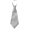 Image de Cravate Paillettes Argent - Argent