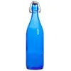 Image de Bouteille à limonade avec son bouchon mécanique Giara 1 l bleu - Bormioli Rocco - Bleu - Verre