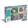 Image de Puzzle 4 en 1 Clementoni Gabby's Dollhouse