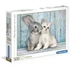 Image de Clementoni - 500 pieces - Cat & bunny