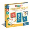 Image de Montessori - Clementoni - Les lettres tactiles - Jeu éducatif pour apprendre l'alphabet - 26 cartes lettres rugeuses - Dés 3 ans