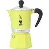 Image de Bialetti Bialetti 6537 machine à café manuelle Cafetière à moka 0,13 L Noir, Argent, Jaune