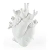 Image de SELETTI vase en forme de coeur LOVE IN BLOOM (Blanc - Porcelaine)