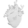 Image de SELETTI vase en forme de coeur LOVE IN BLOOM GLASS (Transparent - Verre)