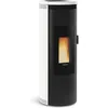 Image de Nordica Extraflame 1283501-POELE A GRANULES ETANCHE-8KW-A+-FLAMME VERTE 7*-CSTB-FOYER FONT NORDICA EXTRAFLAME - AMIKABLANC