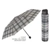 Image de Perletti mini parapluie fenêtre écossaise 96 cm pliable unisexe beige