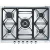 Image de Smeg SE70SGH-5 Table de cuisson au gaz Acier inoxydable - 5 foyers